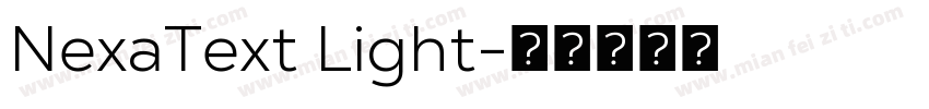 NexaText Light字体转换